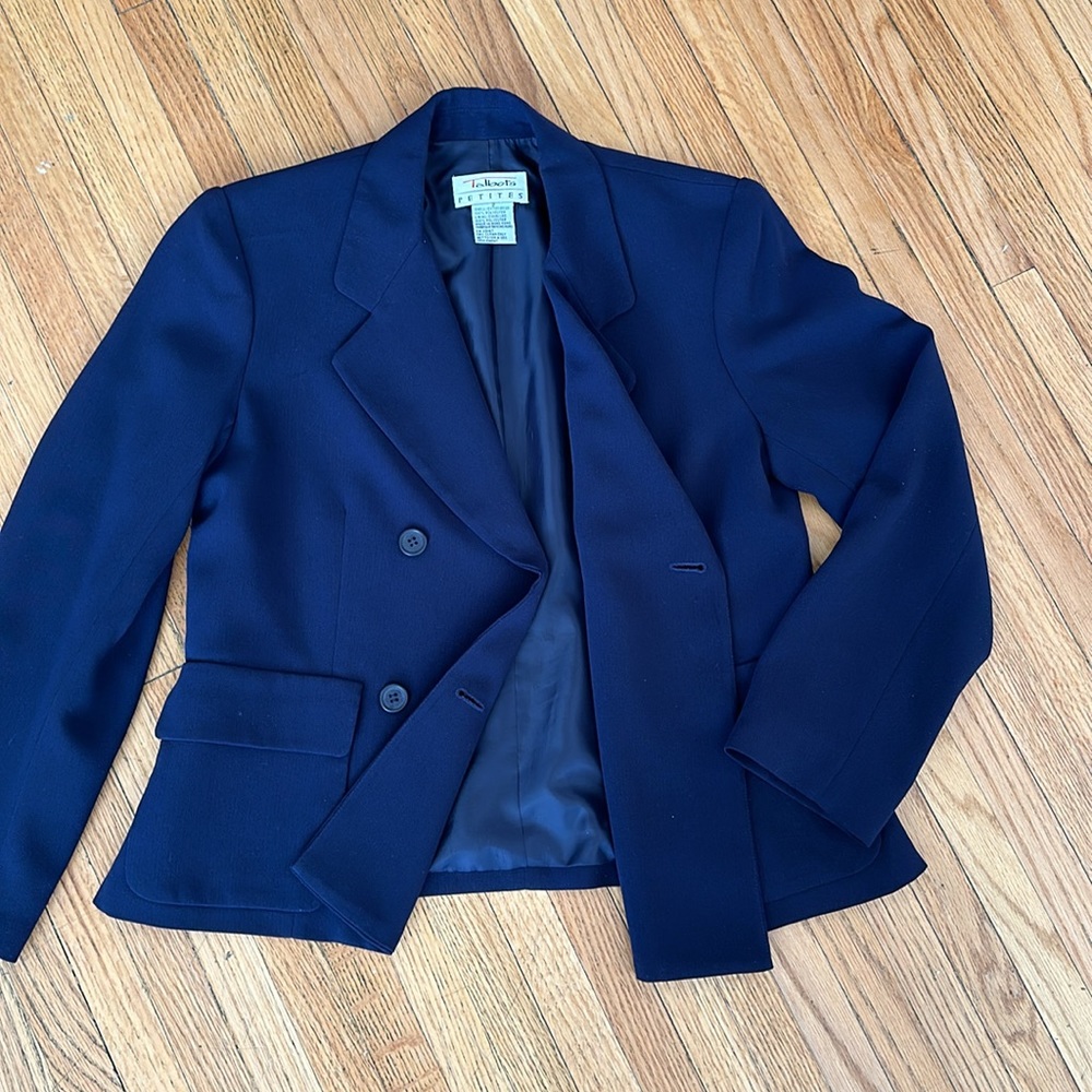 Talbots Double Breasted Lined Suit Jacket Matchin… - image 8